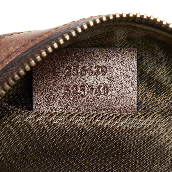 グッチ GGキャンバス シェリーライン ポーチ 256639 ベージュ マルチ キャンバス レザー レディース GUCCI 【中古】