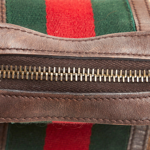 グッチ GGキャンバス シェリーライン ポーチ 256639 ベージュ マルチ キャンバス レザー レディース GUCCI 【中古】