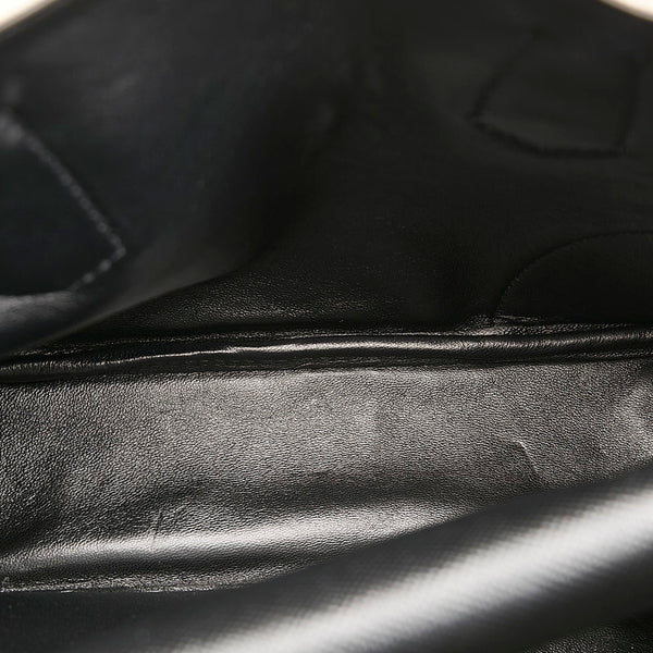 プラダ サフィアーノ ハンドバッグ ショルダーバッグ 2WAY BN2887 ベージュ ブラック キャンバス レザー レディース PRADA 【中古】