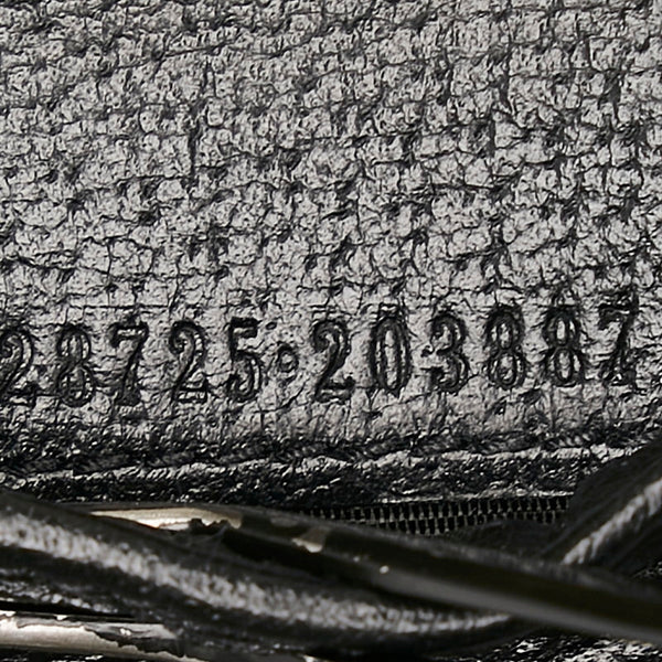 グッチ GGマーモント ダブルG 二つ折り財布 コンパクトウォレット 428725 ブラック レザー レディース GUCCI 【中古】