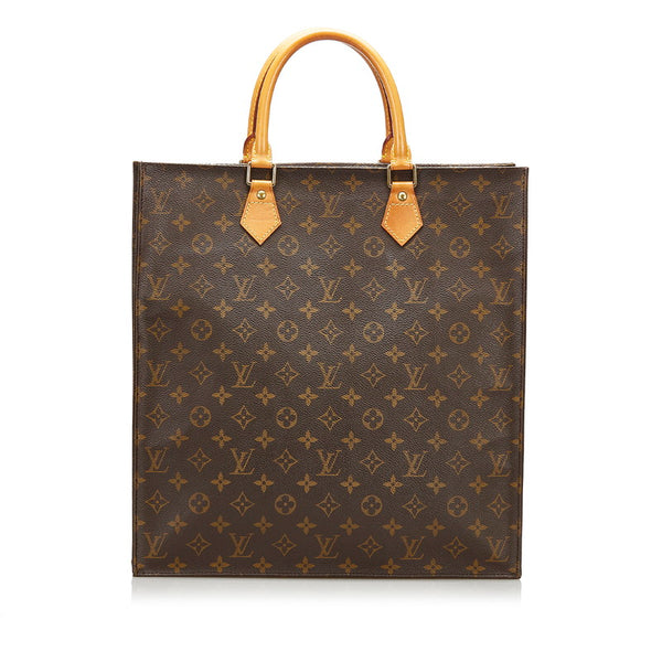 ルイ ヴィトン モノグラム サック プラ ハンドバッグ トートバッグ M51140 ブラウン PVC レザー レディース LOUIS VUITTON 【中古】