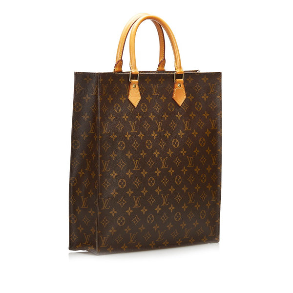 ルイ ヴィトン モノグラム サック プラ ハンドバッグ トートバッグ M51140 ブラウン PVC レザー レディース LOUIS VUITTON 【中古】
