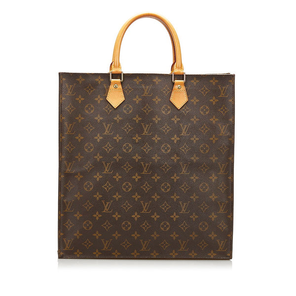 ルイ ヴィトン モノグラム サック プラ ハンドバッグ トートバッグ M51140 ブラウン PVC レザー レディース LOUIS VUITTON 【中古】