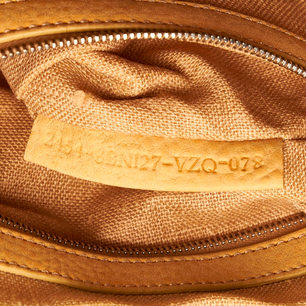 フェンディ セレリア アデーレ ハンドバッグ 8BN127 イエロー ベージュ 麻・リネン レディース FENDI 【中古】