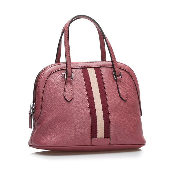 グッチ シェリーライン ハンドバッグ ショルダーバッグ 2WAY 341504 ピンク レザー レディース GUCCI 【中古】