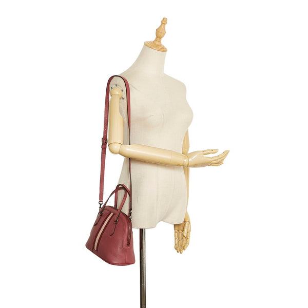 グッチ シェリーライン ハンドバッグ ショルダーバッグ 2WAY 341504 ピンク レザー レディース GUCCI 【中古】