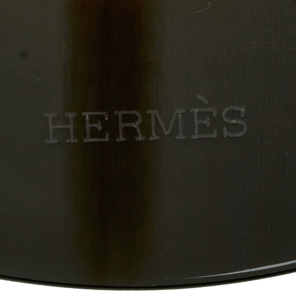 エルメス リフトGM ネックレス ペンダント ブラック ブラウン バッファローホーン レディース HERMES 【中古】