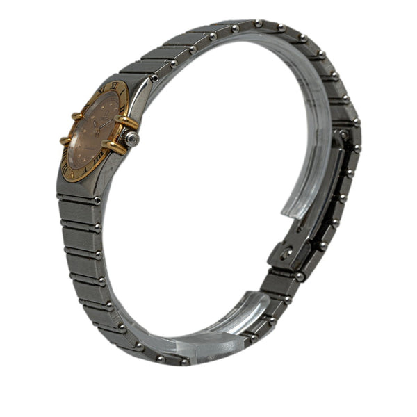 オメガ コンステレーション 腕時計 1372.10 クオーツ ゴールド文字盤 ステンレススチール K18YG イエローゴールド レディース OMEGA 【中古】