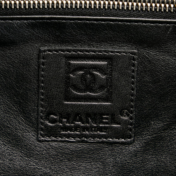 シャネル ココマーク ムートントート トートバッグ ブラック ムートン スウェード レディース CHANEL 【中古】