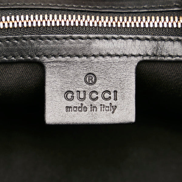 グッチ グッチシマ ホースビット バンブー ハンドバッグ 159399 ブラック レザー レディース GUCCI 【中古】