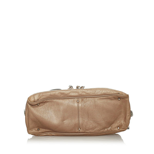 クロエ パディントン ハンドバッグ ブラウン レザー レディース Chloe 【中古】