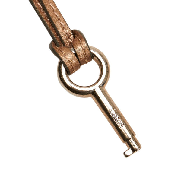 クロエ パディントン ハンドバッグ ブラウン レザー レディース Chloe 【中古】