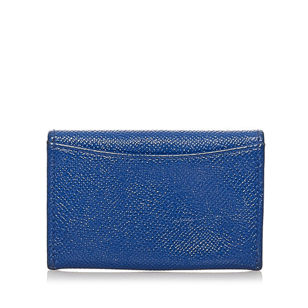ブルガリ コインケース ブルー レザー レディース BVLGARI 【中古】