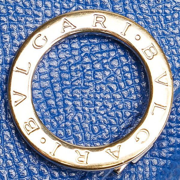 ブルガリ コインケース ブルー レザー レディース BVLGARI 【中古】