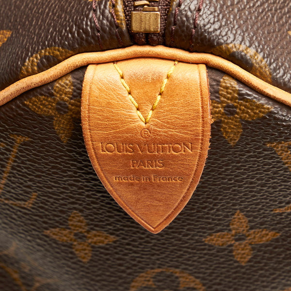 ルイ ヴィトン モノグラム スピーディー30 ハンドバッグ ボストンバッグ M41526 ブラウン PVC レザー レディース LOUIS VUITTON 【中古】