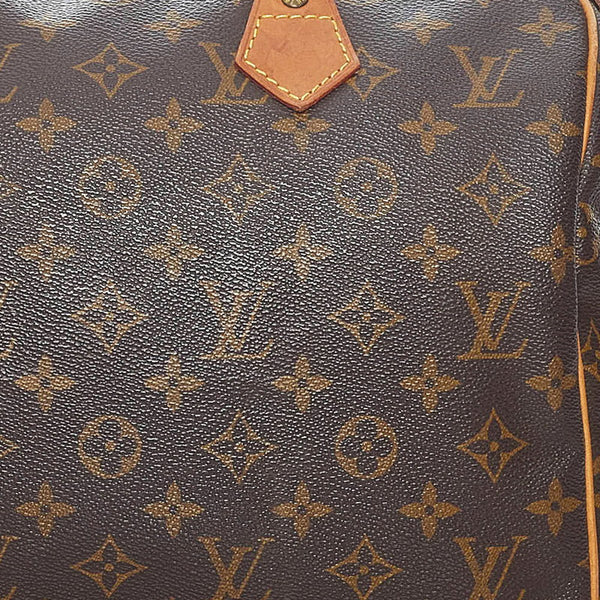 ルイ ヴィトン モノグラム スピーディー30 ハンドバッグ ボストンバッグ M41526 ブラウン PVC レザー レディース LOUIS VUITTON 【中古】