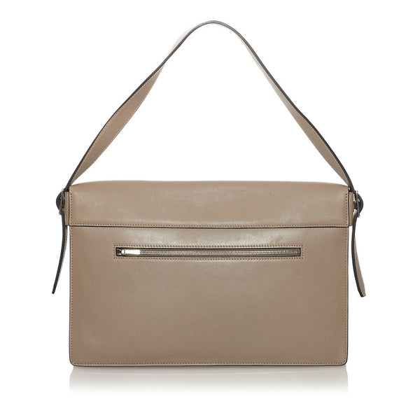 セリーヌ ショルダーバッグ ベージュ マルチ レザー ハラコ レディース CELINE 【中古】