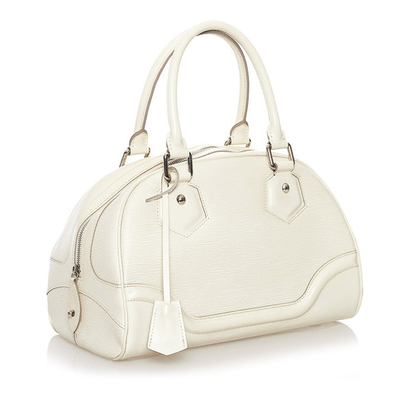 ルイ ヴィトン エピ モンテーニュPM ハンドバッグ M5932J ホワイト レザー レディース LOUIS VUITTON 【中古】