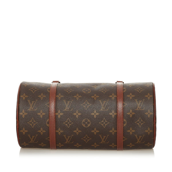 ルイ ヴィトン モノグラム パピヨン30 ハンドバッグ M51365 ブラウン PVC レザー レディース LOUIS VUITTON 【中古】