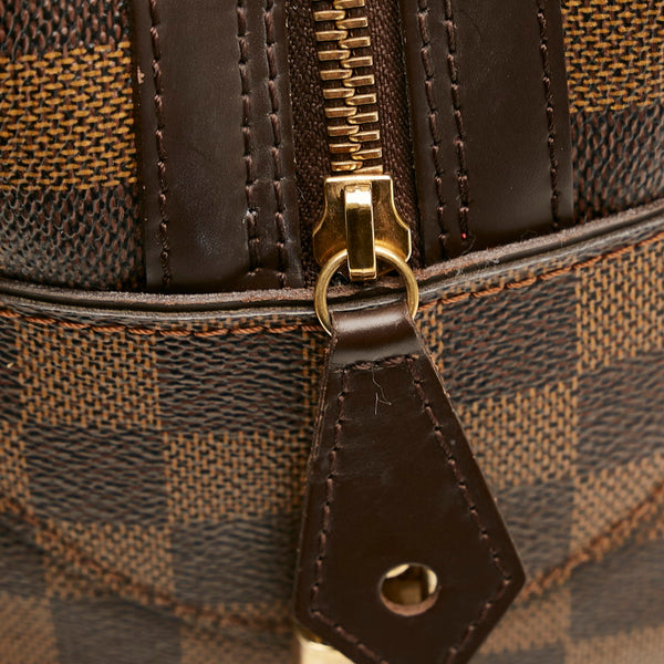 ルイ ヴィトン ダミエ ドゥオモ ハンドバッグ N60008 ブラウン PVC レザー レディース LOUIS VUITTON 【中古】