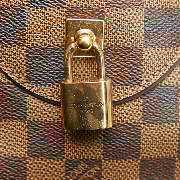 ルイ ヴィトン ダミエ ドゥオモ ハンドバッグ N60008 ブラウン PVC レザー レディース LOUIS VUITTON 【中古】
