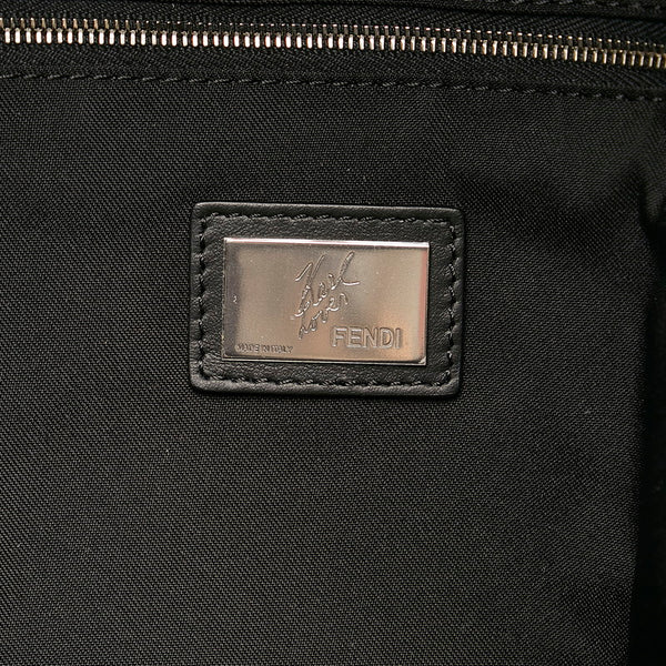 フェンディ カールラガーフェルド リュック バックパック 7VZ016 ブラック ナイロン レザー メンズ FENDI 【中古】