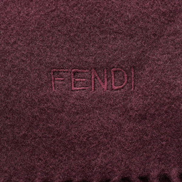 フェンディ マフラー ボルドー ウール レディース FENDI 【中古】