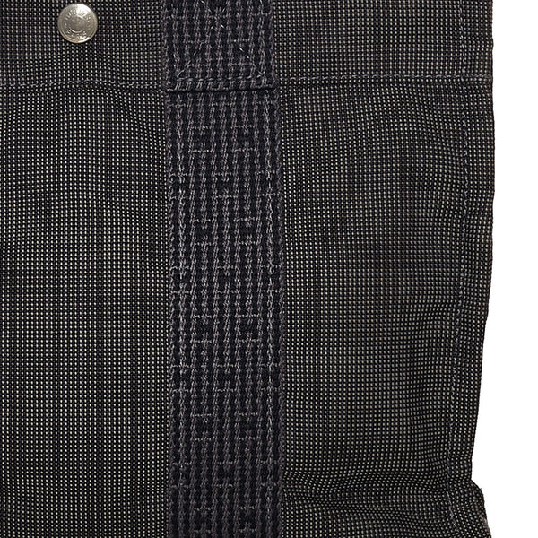 エルメス エールラインPM ハンドバッグ グレー  キャンバス レディース HERMES 【中古】