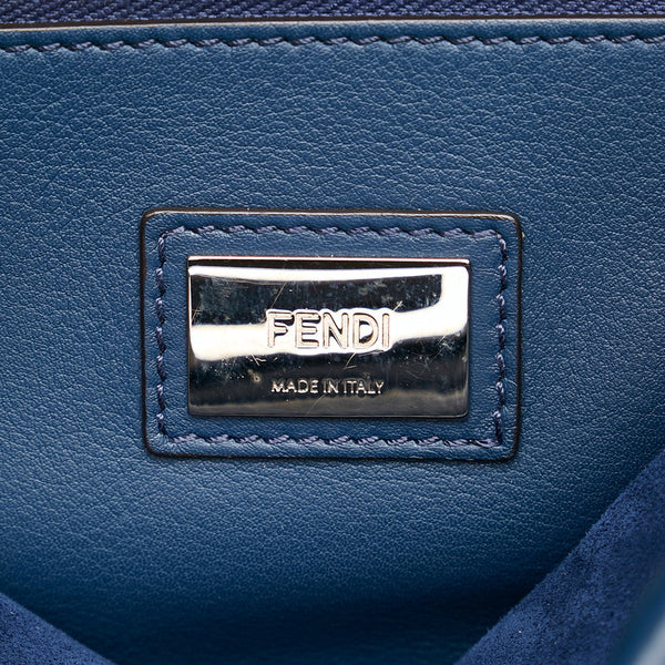 フェンディ ピーカブー スタッズ ハンドバッグ ショルダーバッグ 2WAY 8BN290 ネイビー レザー レディース FENDI 【中古】