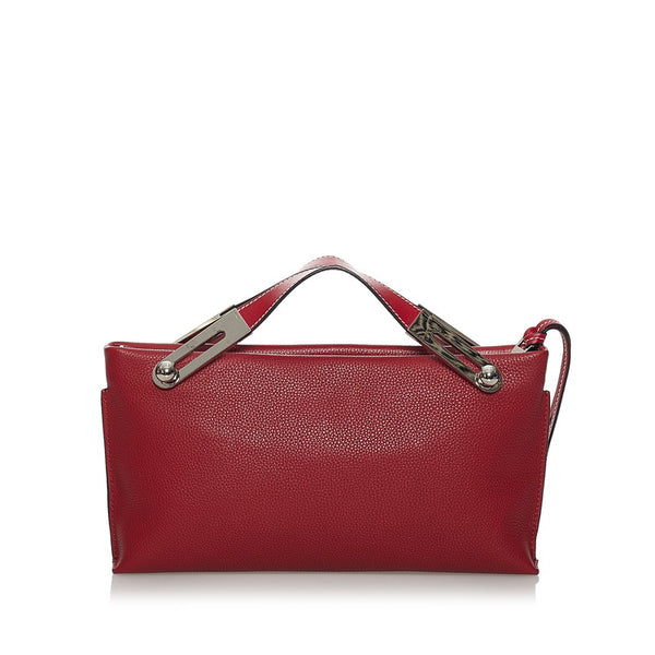 ロエベ ミッシースモール ハンドバッグ ショルダーバッグ 2WAY レッド レザー レディース LOEWE 【中古】