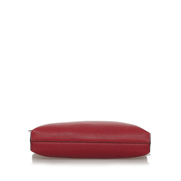 ロエベ ミッシースモール ハンドバッグ ショルダーバッグ 2WAY レッド レザー レディース LOEWE 【中古】