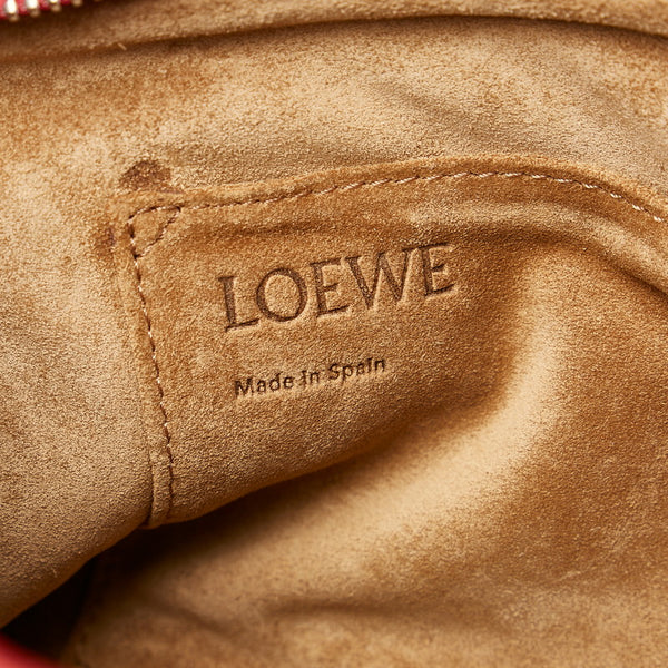 ロエベ ミッシースモール ハンドバッグ ショルダーバッグ 2WAY レッド レザー レディース LOEWE 【中古】