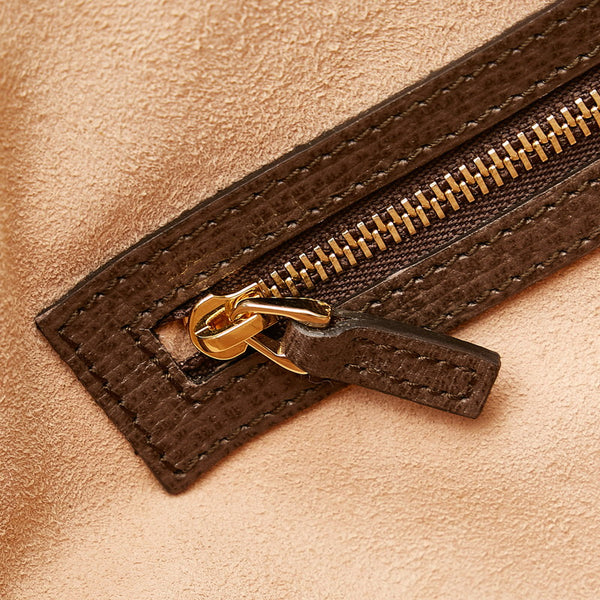 グッチ GGスプリーム シェリーライン オフィディア ハンドバッグ ショルダーバッグ 2WAY 524537 ブラウン キャンバス レザー レディース GUCCI 【中古】