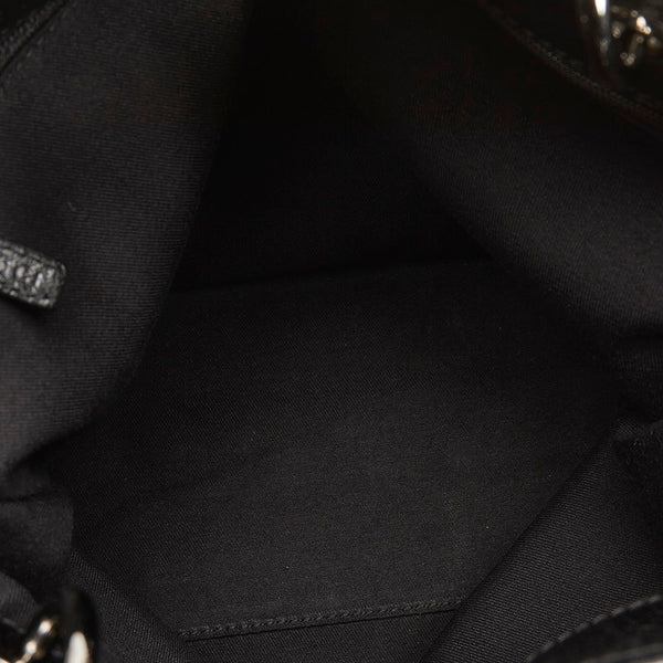 グッチ GGキャンバス ハンドバッグ トートバッグ 120840 ブラック キャンバス レザー レディース GUCCI 【中古】