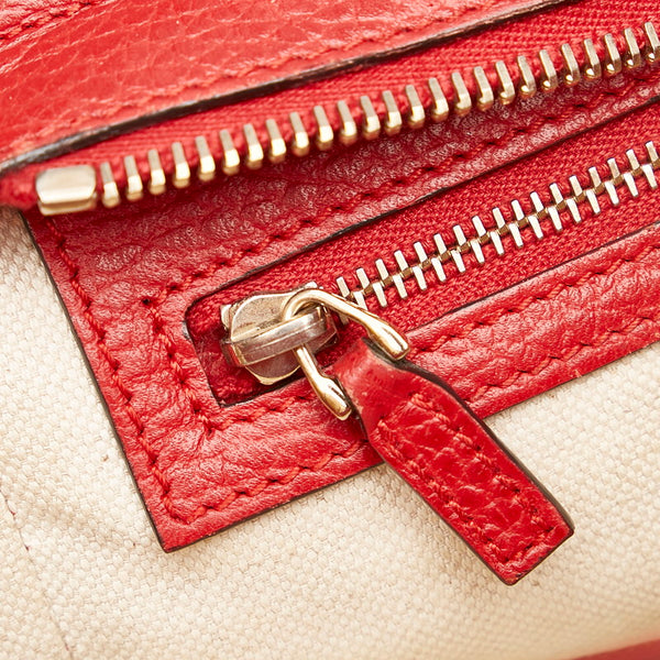 グッチ スウィング ハンドバッグ ショルダーバッグ 2WAY 368827 レッド レザー レディース GUCCI 【中古】