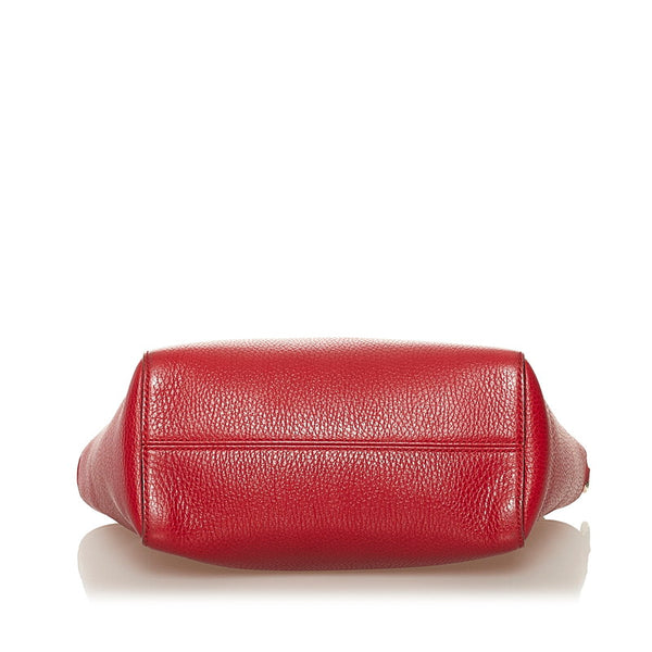 グッチ スウィング ハンドバッグ ショルダーバッグ 2WAY 368827 レッド レザー レディース GUCCI 【中古】