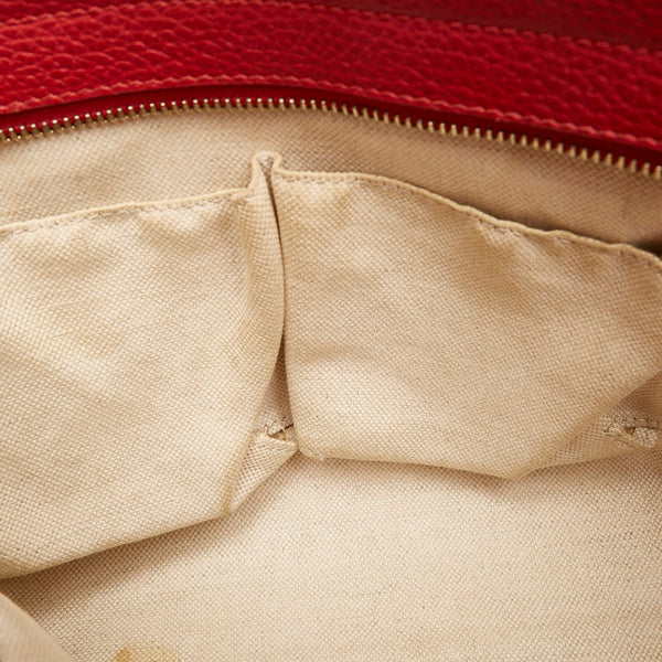 グッチ スウィング ハンドバッグ ショルダーバッグ 2WAY 368827 レッド レザー レディース GUCCI 【中古】