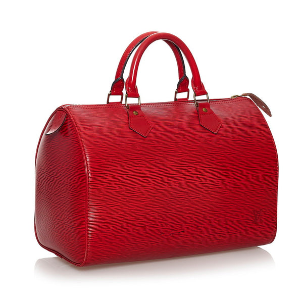 ルイ ヴィトン エピ スピーディ 30 ボストンバッグ M43007 カスティリアンレッド レザー レディース LOUIS VUITTON 【中古】