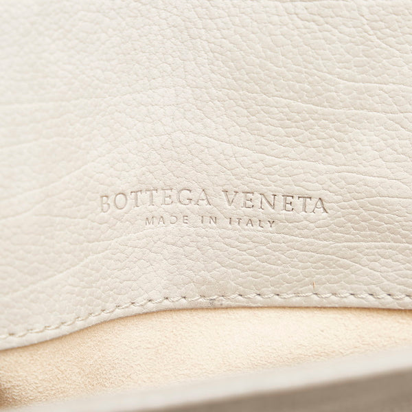 ボッテガヴェネタ イントレチャート ビジネスバッグ 191259 ライトグレー レザー メンズ BOTTEGAVENETA 【中古】