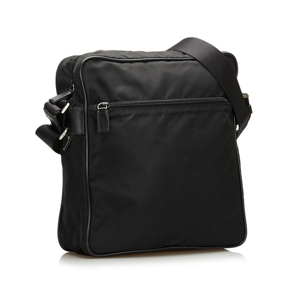プラダ 斜め掛け ショルダーバッグ ブラック ナイロン レディース PRADA 【中古】
