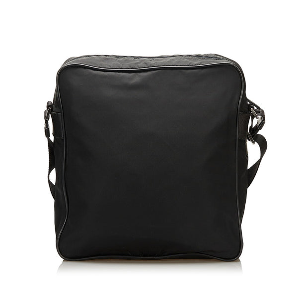 プラダ 斜め掛け ショルダーバッグ ブラック ナイロン レディース PRADA 【中古】