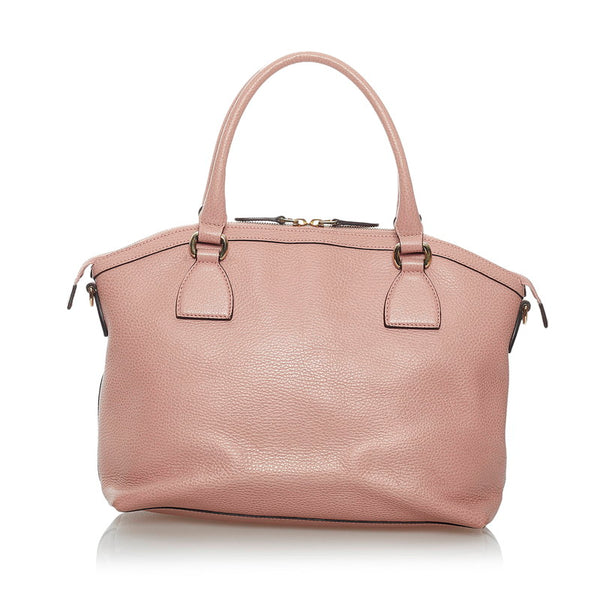 グッチ ダブルG ハンドバッグ ショルダーバッグ2way 449651 ライトピンク レザー レディース GUCCI 【中古】