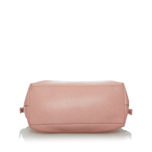 グッチ ダブルG ハンドバッグ ショルダーバッグ2way 449651 ライトピンク レザー レディース GUCCI 【中古】