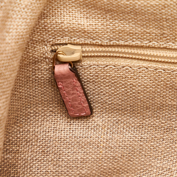 グッチ ダブルG ハンドバッグ ショルダーバッグ2way 449651 ライトピンク レザー レディース GUCCI 【中古】