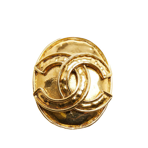 シャネル ココマーク ピンブローチ ゴールド メッキ レディース CHANEL 【中古】