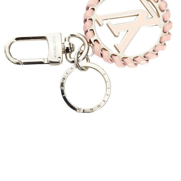 ルイ ヴィトン M63081 ピンク レザー メタル モノグラム フラワー ポルトクレ ベリー チャーム レディース LOUIS VUITTON 【中古】