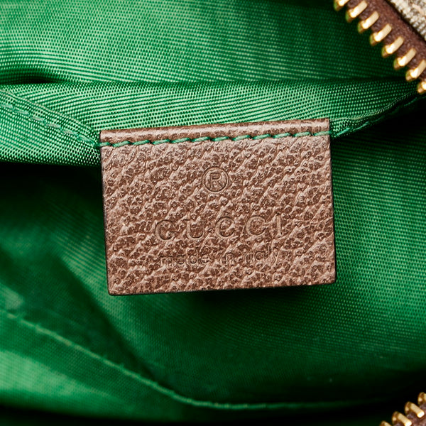 グッチ GGスプリーム コスメティックケース ポーチ 548393 ブラウン PVC レザー レディース GUCCI 【中古】