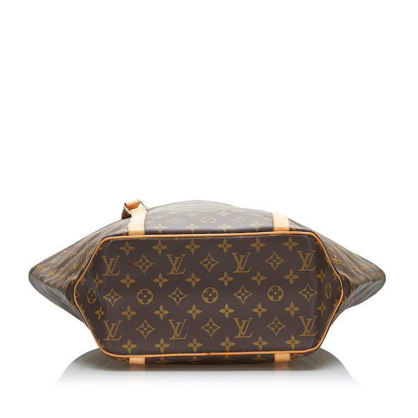 ルイ ヴィトン モノグラム サックショッピング トートバッグ ショルダーバッグ M51108 ブラウン PVC レザー レディース LOUIS VUITTON 【中古】