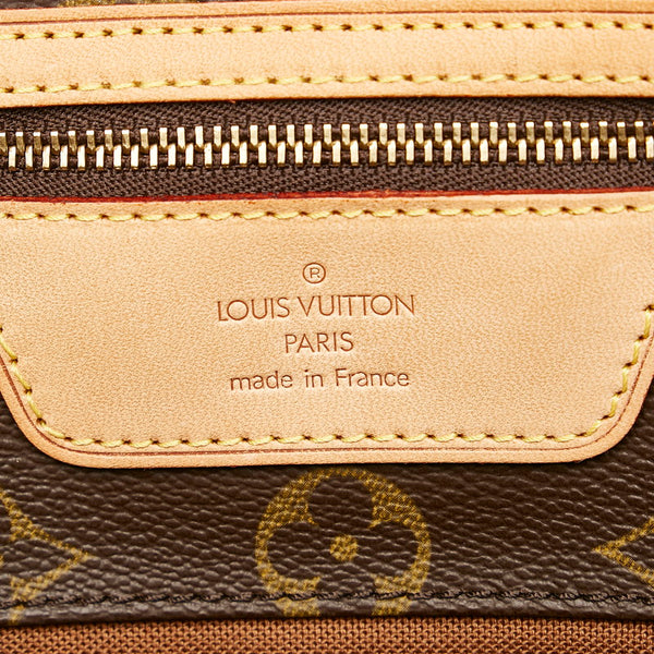 ルイ ヴィトン モノグラム サックショッピング トートバッグ ショルダーバッグ M51108 ブラウン PVC レザー レディース LOUIS VUITTON 【中古】