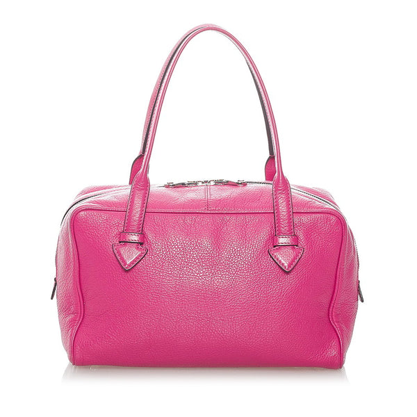 ロエベ ハンドバッグ ピンク パープル レザー レディース LOEWE 【中古】